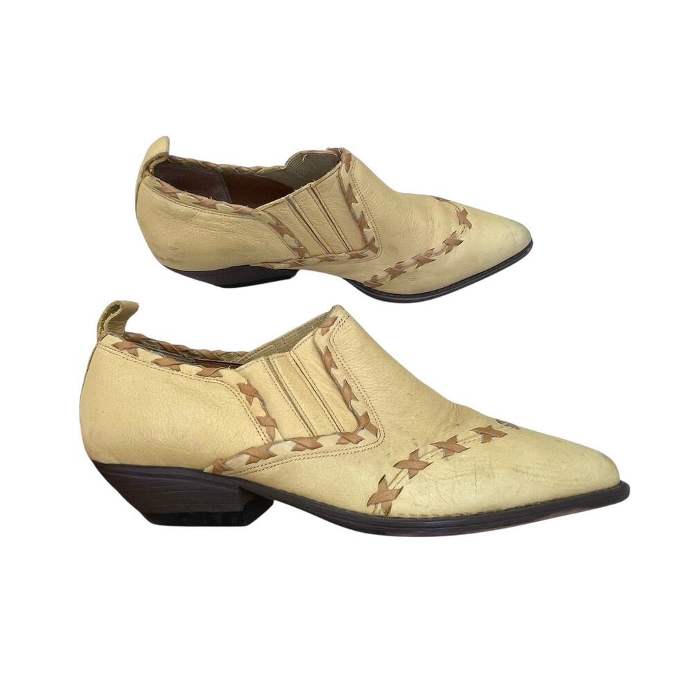Vintage 90’s Western Style Ankle Booties 7.5